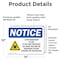 Signmission Radiation & Laser Sign, 10 in H x 14 in W, Vinyl Decal, Rectangle OS-2PACK-NS-D-1014-L-19081 - alternate 4